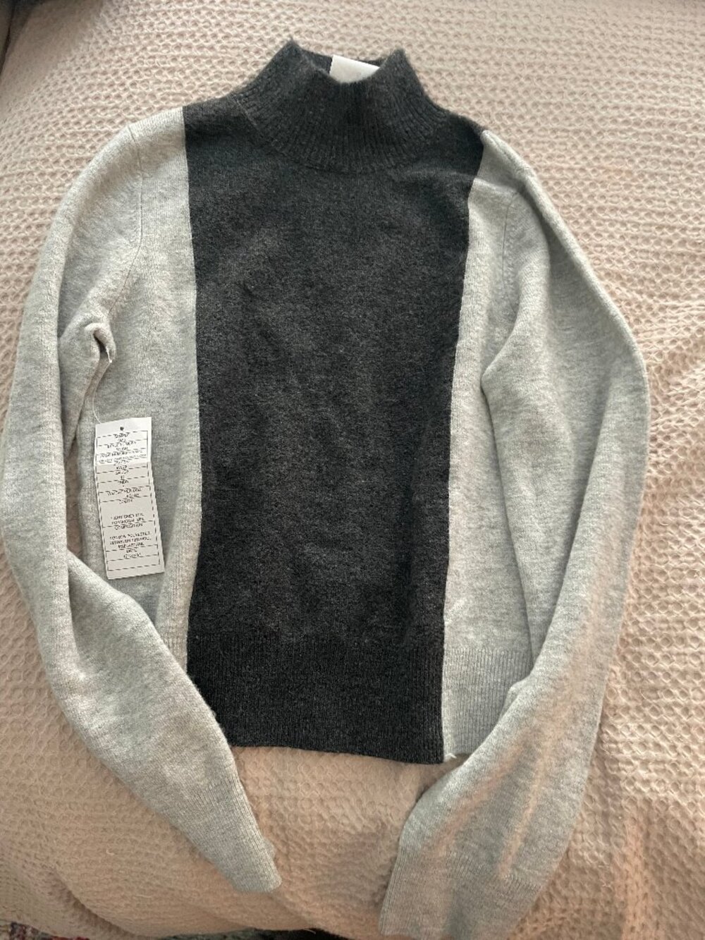 FRENCH CONNECTION block grey turtleneck - Small